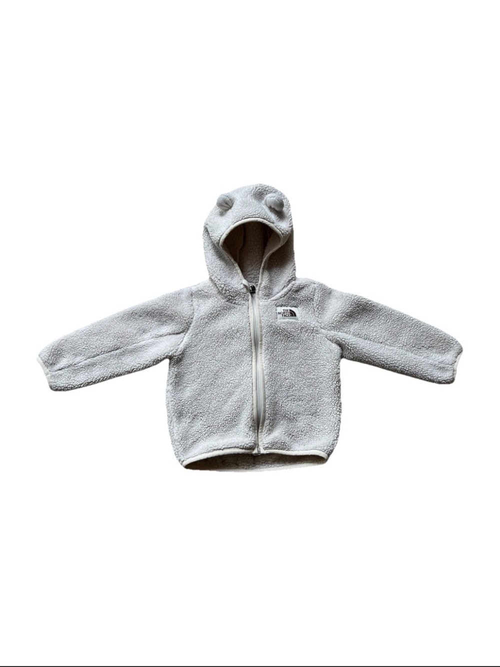 The North Face TNF Infant Cream Campshire Bear Hoodie Jacket 18-24M